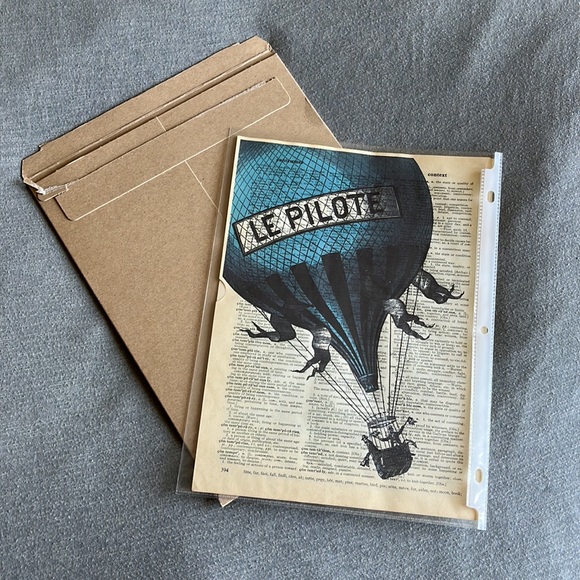 Dictionary Page Hand Painted Art - 3 prints - Picture 7 of 7